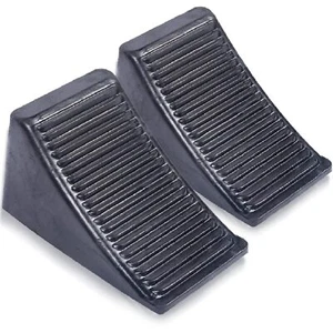 2 Pack Heavy Duty Rubber Wheel Chock for Car Trailers RV Truck ATV - Picture 1 of 6