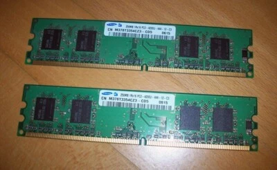 SAMSUNG 256MB PC2-4200 533MHz CL4 240Pin DIMM DDR2 SDRAM Memory M378T3354CZ3-CD5 - Image 1 of 2