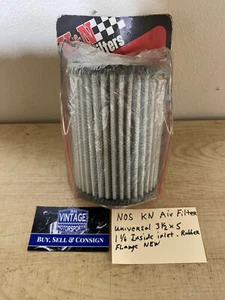 Vintage K&N Air Filter Universal 3 1/2 x 5 I.D. 1 1/16 Rubber Flange P/N RU-24 - Picture 1 of 6