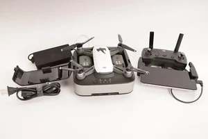 DJI Spark Fly More Combo Camera Drone - With iPhone 6s Plus - With Battery Base - Picture 1 of 15