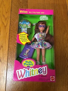 NEW VTG 1994 POLLY POCKET WHITNEY W/ 3 POLLY POCKET DOLLS MATTEL #12983 NIB - Picture 1 of 11