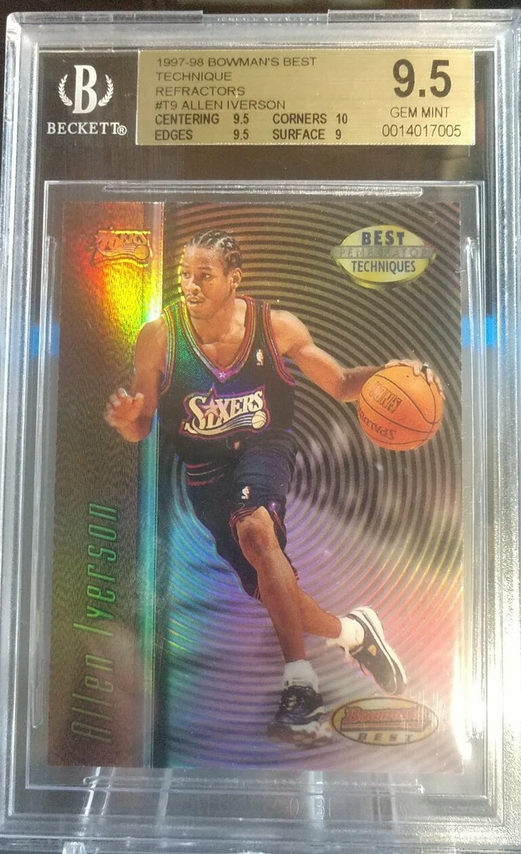 Philadelphia 76ers Allen Iverson Bowman Basketball Trading Cards
