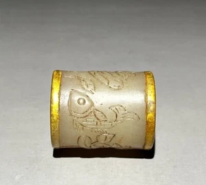 Old Nepali Tibetan Himalayan hetian jade Ring - Picture 1 of 10