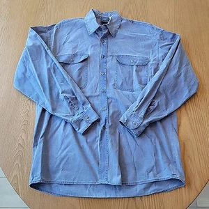 J.Crew Men's Vintage Oarsman Denim Chambray Medium Button Down Long Sleeve Shirt - Picture 1 of 9