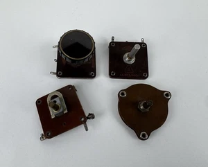 4 Stück alte Drehkondensatoren Rarität - Radio Empfänger - 1920er Jahre Bauteil - Bild 1 von 7
