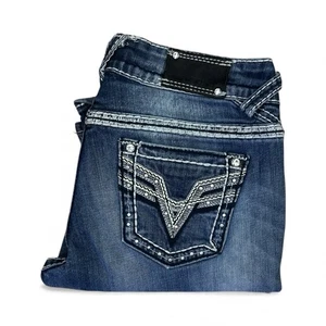 Vigos Jeans Damen Größe 9/10 The Chelsea Boot Medium Wash Denim Länge 33 - Bild 1 von 9