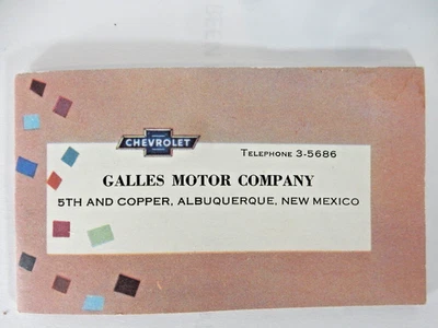 Folleto de ventas en miniatura Chevrolet 1952 genuino de colección, EE. UU., Chevy Foto 1 de 4