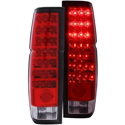 Anzo LED Taillights Red/Clear Lens Red Housing 1986-1994 Fits Nissan D21 Foto 1 de 4