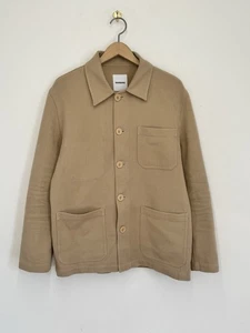 Chaqueta Sandro Paris Chore Beige Algodón Sarga Ropa de Trabajo Estilo Talla M - Imagen 1 de 6