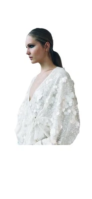 Chaqueta kimono corta con lentejuelas de gran tamaño de la colección Zara nueva con etiquetas Foto 1 de 4