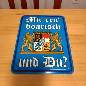 Bayern Blechschild "Ich bin Wildschwein und Du" - Bild 1 von 3