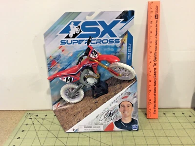 SX Supercross Cole Seely 1/10 white tire CHASE Honda motorcycle - Image 1 of 2