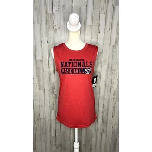 NWT Boy's Red Washington Nationals Tank Top Size XL Sleeveless Casual - Picture 1 of 5