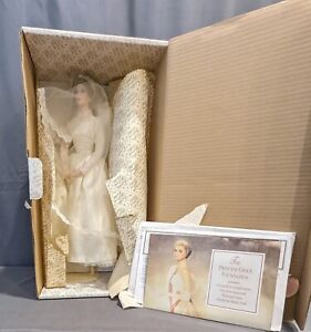 Vintage Franklin Mint Princess Grace Kelly Wedding Of The Century Doll 17"