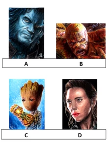 MARVEL MCU 3-CARD LOT to CHOOSE ACEO PSC Handmade Sketch Cards by Giovanni CIMA - Bild 1 von 9