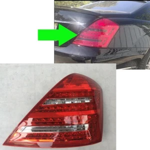1x Cubierta de luz trasera derecha derecha derecha para Benz Clase S S300 S320 S350 S500 2009-2013 - Imagen 1 de 2