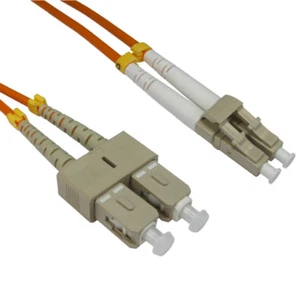 Cable de conexión de fibra multimodo LC-SC dúplex 50/125 OM2 5 m naranja óptico 16 pies - Imagen 1 de 1