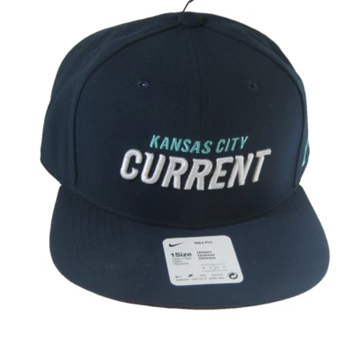 Nike Pro Flatbill Kansas City Current Cap Strapback College Navy Adult One Size - Image 1 of 4