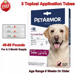 Flea & Tick Treatment for Large Dogs 3-Month Supply, Kills Fleas & Ticks Fast - Picture 1 of 12