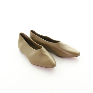NWOT Vince Behati Olive Green Almond Toe Slip On Ballerina Flats Shoes Womens 7M - Picture 1 of 9
