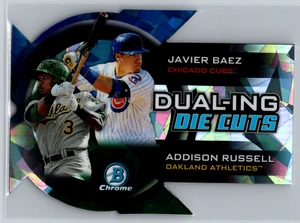 Javier Baez/Addison Russell 2014 Bowman Chrome Dual-Ing Die-Cuts Atomic /99 - Picture 1 of 2