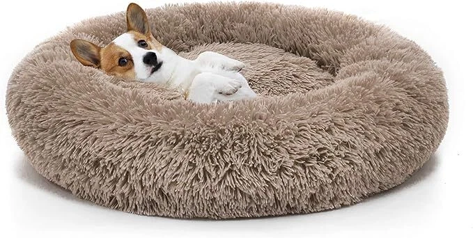 HACHIKITTY Hundebett Donut-Form | Kühlend & Wärmend, Doppelseitig | Für Mittelgroße & Große Hunde