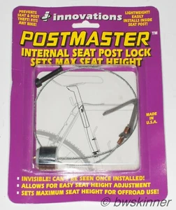 Bloqueo de poste de asiento interno Innovations Postmaster. Dispositivo antirrobo. De lote antiguo Nuevo en paquete. - Imagen 1 de 2