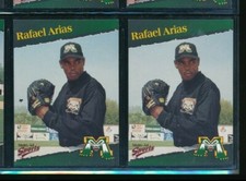 Lot (2) 1998 Multi-Ad #7 Rafael Arias Michigan BattleCats (CF73) SWSW6