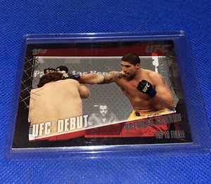 2010 Topps UFC Brendan Schaub UFC Debut RC in toploader