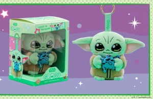 HOT TOYS STAR WARS 2025 JAPAN CELEBRATION GROGU with Frog Plush Keychain Doll - Picture 1 of 1