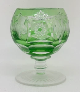 NACHTMANN UVA VERDE ESMERALDA Corte a CRISTAL TRANSPARENTE Brandy VIDRIO Coñac SNIFTER - Imagen 1 de 5