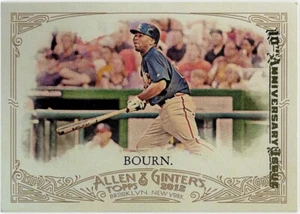 2012 Topps Allen & Ginter # 76 Michael Bourn 10th Anniversary Issue Gold Leaf - Picture 1 of 2