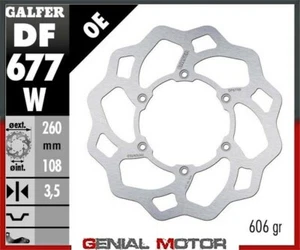 Galfer Disco de Freno Delantero WAVE FIXED 260x3,5mm GASGAS PAMPERA 400 2006 - Imagen 1 de 1