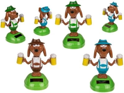 Solar Bayerischer Hund Wackelfigur Fest Bier Wackelhund Bierzelt Bierhund  - Bild 1 von 4