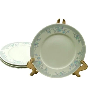 Eloquence Fine Porcelain China Dinner Plates pastel Blue purple White floral - Picture 1 of 6