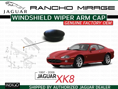 JAGUAR OEM 1997-2006 XK8 limpiaparabrisas lavadora-parabrisas-tapa brazo limpiaparabrisas GJA8966AB Foto 1 de 4