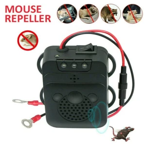 Auto Car Ultrasonic Mouse Repeller Rat Rodent Pest Animal Deterrent Repellent - Picture 1 of 11