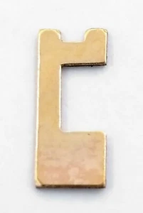  NOS MINT 14k Yellow Gold Initial Letter " L " For Jewelry Repair Insert See Pic - Picture 1 of 4
