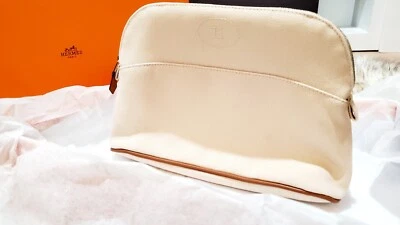 Bolso de Mano Hermes Bolide, Estuche, Tousse de Voyage, Natural Natural, ¡NUEVO!  Birkin RARO Foto 1 de 4