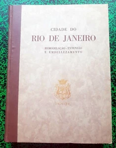 Cidade Do Rio de Janeiro Extensão Remodelação 1930 + Plan Encarté 95 x 144 cm - Picture 1 of 12