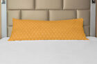 Orange Body Pillow Case Cover With Zipper Geometric Tangerine Layout