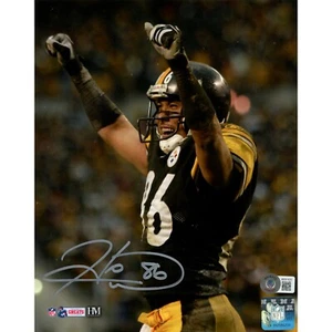 Hines Ward Autographed/Signed Pittsburgh Steelers 8x10 Photo Beckett 47686 - Picture 1 of 1