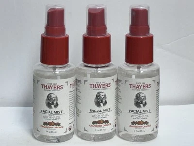 Lote de 3 Thayers Niebla Facial Bruja Hamelis 3 FL OZ EA Arándano Naranja Aloe Vera Foto 1 de 4