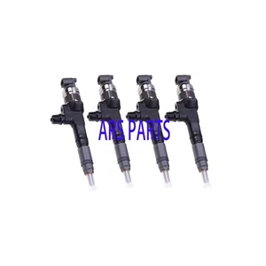 New 4 PCS Fuel injectors 1J770-53052 1J770-53053 For Kubota SVL75 V3307 Denso. - Picture 1 of 4