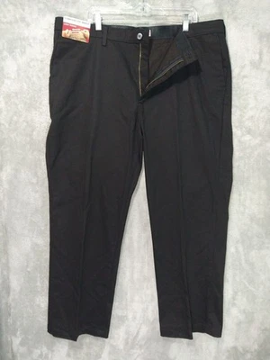 Pantalones Lee Para Hombre 42x30 Negro Ajuste Personalizado Relajado Recto Frente Plano Sin Arrugas Foto 1 de 4