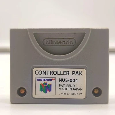 MEMORY CARD CONTROLLER PAK N64 - ORIGINALE NINTENDO 64 - NUS-004 - TESTATO - Immagine 1 di 4