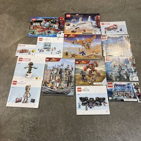 Lot 9 Lego Instruction Manuals Marvel Super Heroes 76108 76107 76103 76104 76049