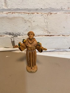 VINTAGE  SAINT FRANCIS FIGURINE - 4.5” X 2.75” - Foto 1 di 5