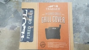 Cubierta de parrilla de longitud completa Traeger Pro 34 negra BAC380 nueva - Imagen 1 de 3
