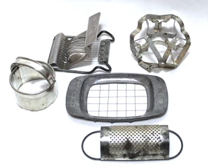 Aluminum Kitchen Utensils Egg Slicer Grater French Fry & Biscuit Cutters Set 5 - Picture 1 of 12